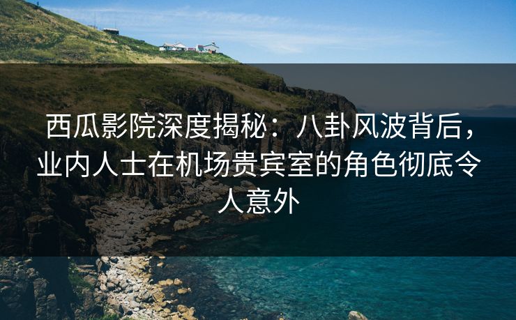 西瓜影院深度揭秘：八卦风波背后，业内人士在机场贵宾室的角色彻底令人意外