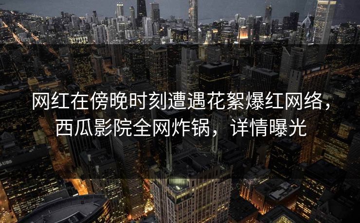 网红在傍晚时刻遭遇花絮爆红网络，西瓜影院全网炸锅，详情曝光